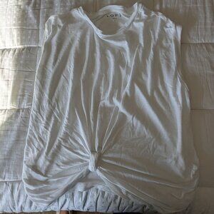 Loft knotted sleeveless tee
